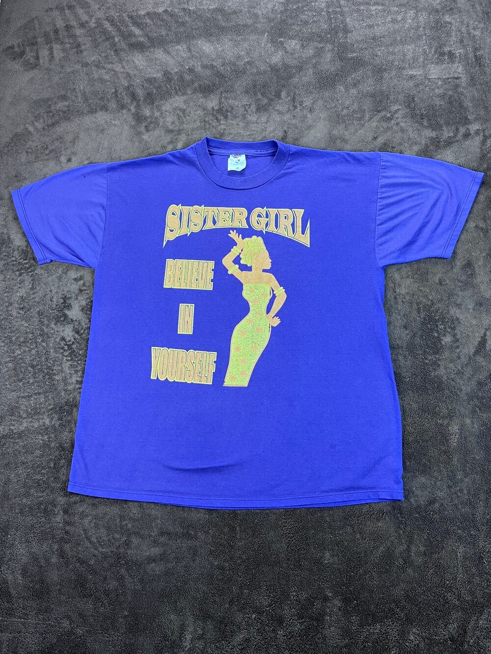 Vintage 90s Sister Girl Black Woman Empowerment Tee XL